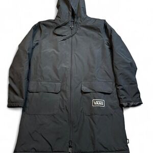 Vans Jacket Women's Black XXS Off the‎ Wall Trench Coat Skater Surfing